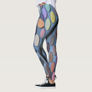 Makeup-Leggings - Augenbrauendesign Leggings