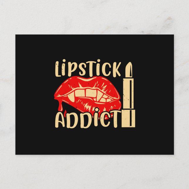 Makeup - Lipstick-Addict Postkarte (Vorderseite)