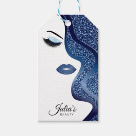 Makeup mit Glitzer-Effekt Geschenkanhänger