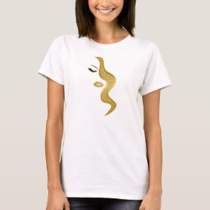 Makeup mit Glitzer-Effekt T-Shirt