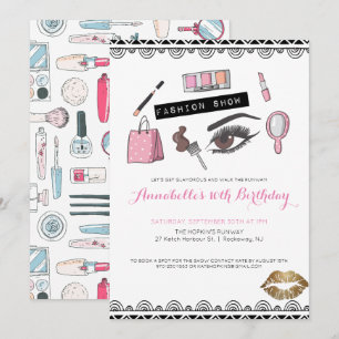 Makeup/Mode Party Einladung anzeigen