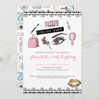 Makeup/Mode Party Einladung anzeigen