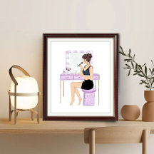 Makeup, Modeskizze, Modeschmuck