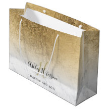 Makeup Monogramm-Goldfolienskript aus Marmor