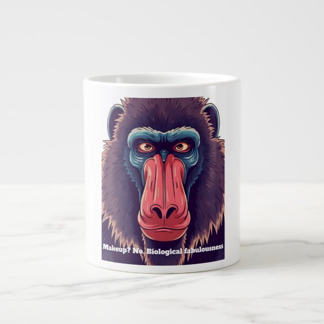 Makeup? Nr. biologisches Fabelwesen Jumbo-Tasse (Vorderseite)