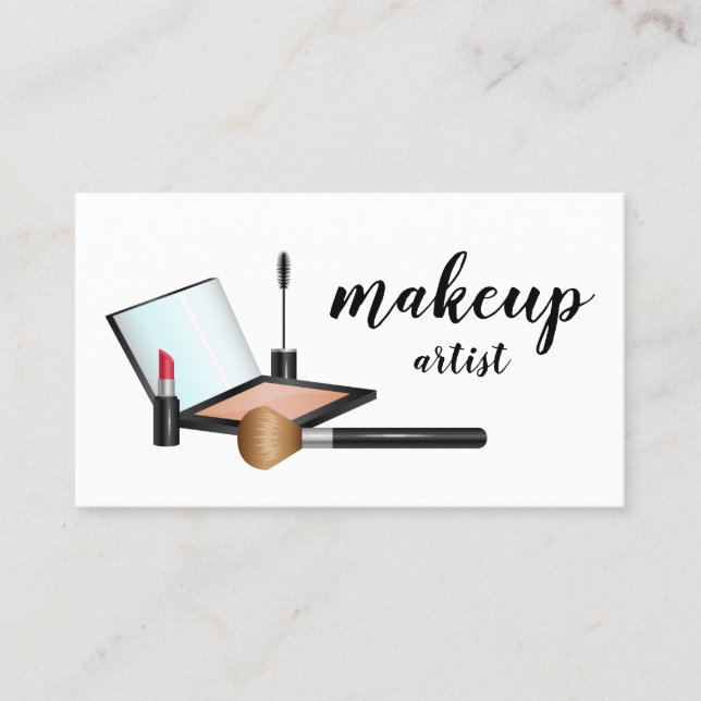 Makeup Products Makeup Artist Cosmetologe Visitenkarte (Vorderseite)