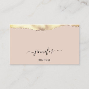 Makeup QR-Code Pulver Blush Rose Gold Visitenkarte