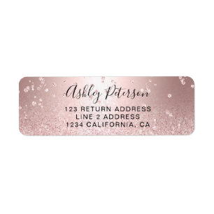Makeup Rose Gold Glitzer metallische Funkeln Konfe