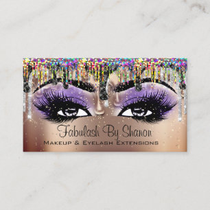 Makeup Rose Lashes Tropfen Visitenkarte