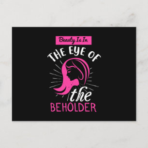 Makeup Schönheit ist im Auge des Betrachters Postkarte