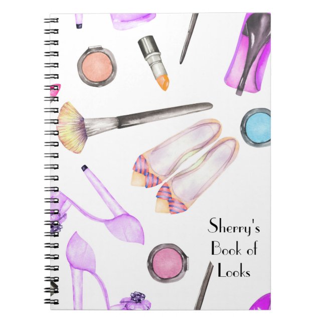 Makeup sieht Foto-Notebook aus Notizblock (Vorderseite)