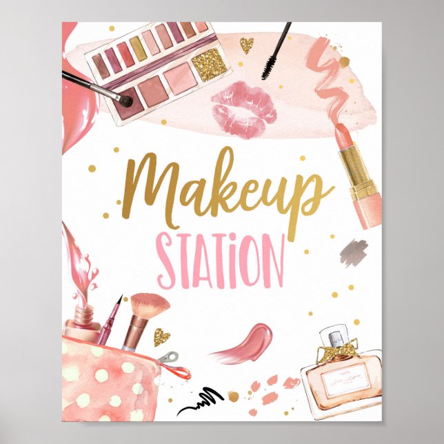 Makeup Station Wellness-Center Party Girl Glamour  Poster (Vorne)