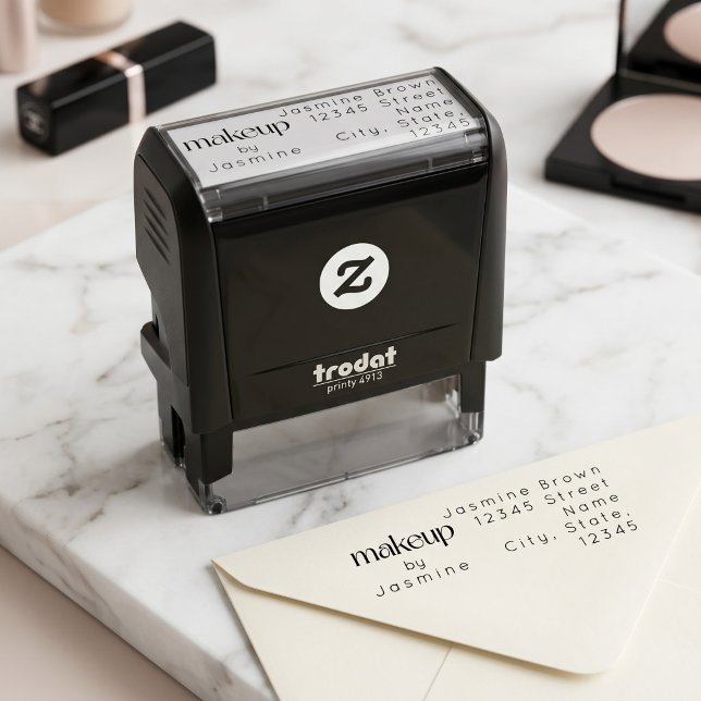 Makeup-Studio Individuelle Rücksendeadresse Elegan Permastempel (Von Creator hochgeladen)
