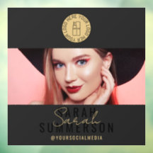 Makeup Studio Logo Schwarz Gold Social Media