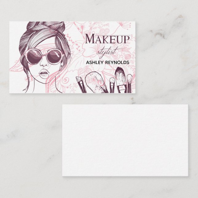 Makeup-Stylist Visitenkarte (Vorne/Hinten)