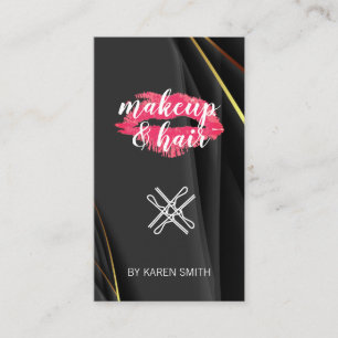 Makeup und Haare Lipsticks Kiss Visitenkarte