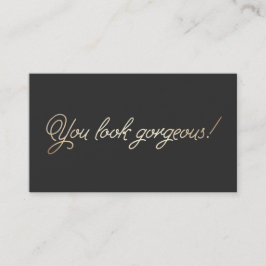 Makeup und haarstylische Goldtypografie Ernennung Terminkarte