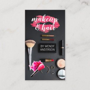 Makeup und Haarstylist   Salon Brushes Visitenkarte