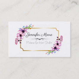 Makeup und Haarstylist Visitenkarte
