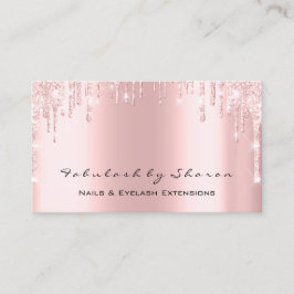 Makeup WELLNESS-CENTER Eyelash Lashes Pink Nails T Visitenkarte