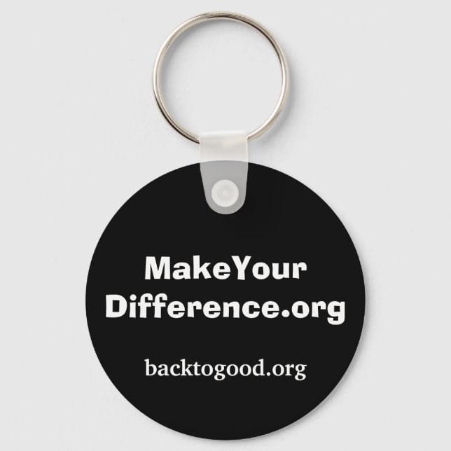 MakeYourDifference.org Schlüsselanhänger (Vorderseite)