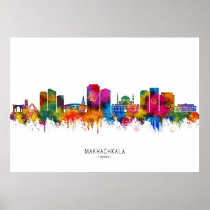 Makhachkala Russland Skyline Poster