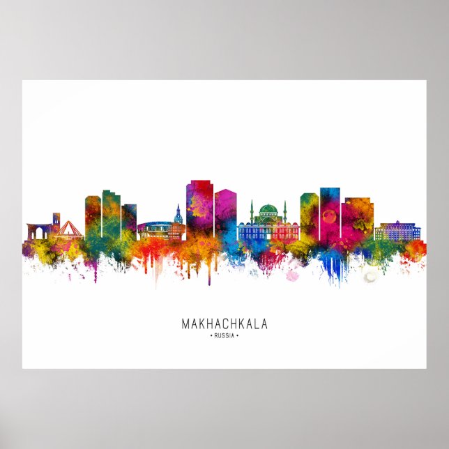 Makhachkala Russland Skyline Poster (Vorne)
