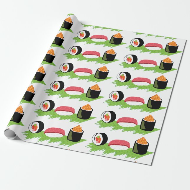 Maki Nigiri Ikura Geschenkpapier (Ungerollt)