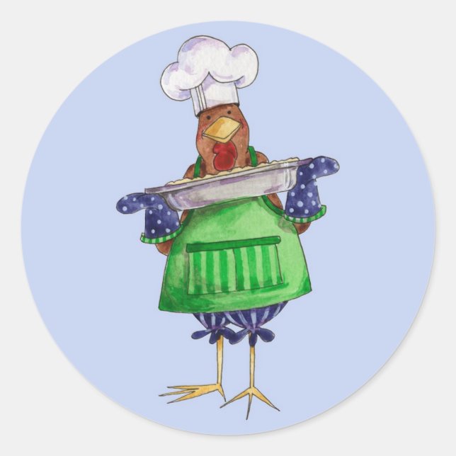 Making Casserole Runder Aufkleber (Vorderseite)