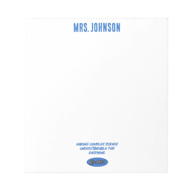 Making Complex Science Understandable For Everyone Notizblock (Vorderseite)