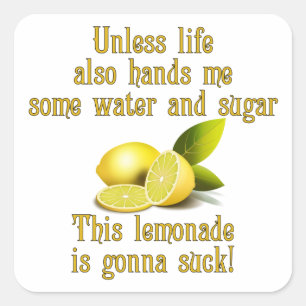 Making Lemonade Quadratischer Aufkleber