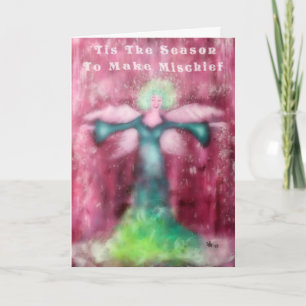 Making Mischief Fairy Art Halloween Card Karte
