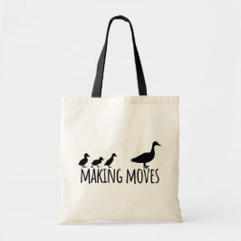 Making Moves Mama Duck and Ducklings Motivational Tragetasche