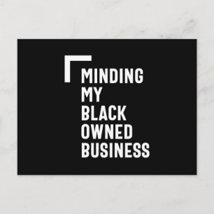 Making My Black Ownership Business Shirt Unternehm Postkarte