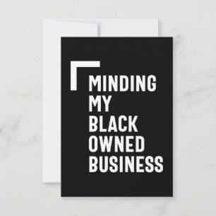 Making My Black Ownership Business Shirt Unternehm RSVP Karte