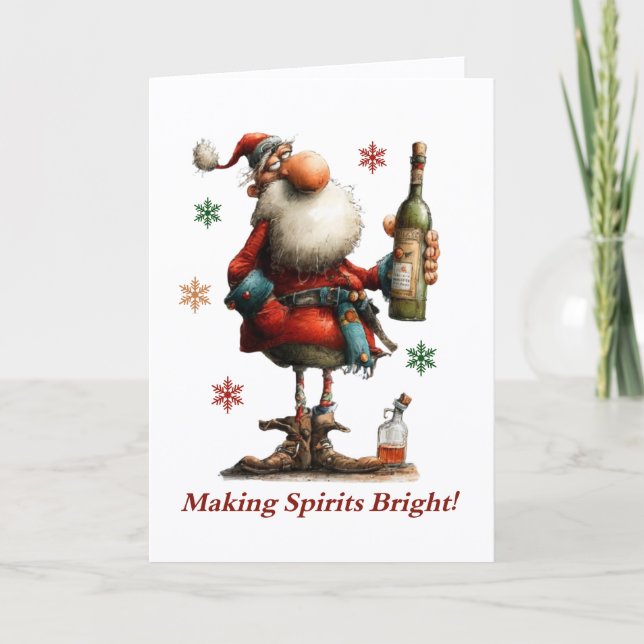 Making Spirits Bright Christmas Card Karte (Vorderseite)