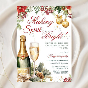 Making Spirits Bright Weihnachtscocktail Einladung