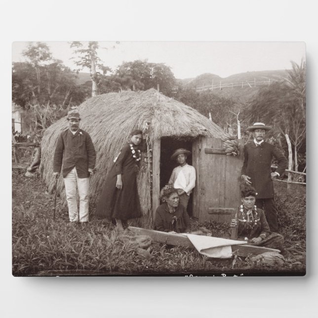 Making Tappa, a native tuth, c.1875 (sepia Foto) Fotoplatte (Vorderseite)