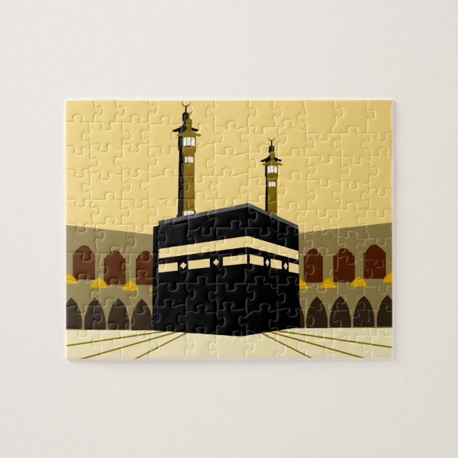 Makkah al-Mukarramah Kaaba Islamischer Muslim Puzzle (Horizontal)