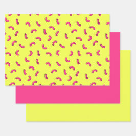 Makkaroni-Käse-Geschenkpapier Flachblätter Geschenkpapier Set