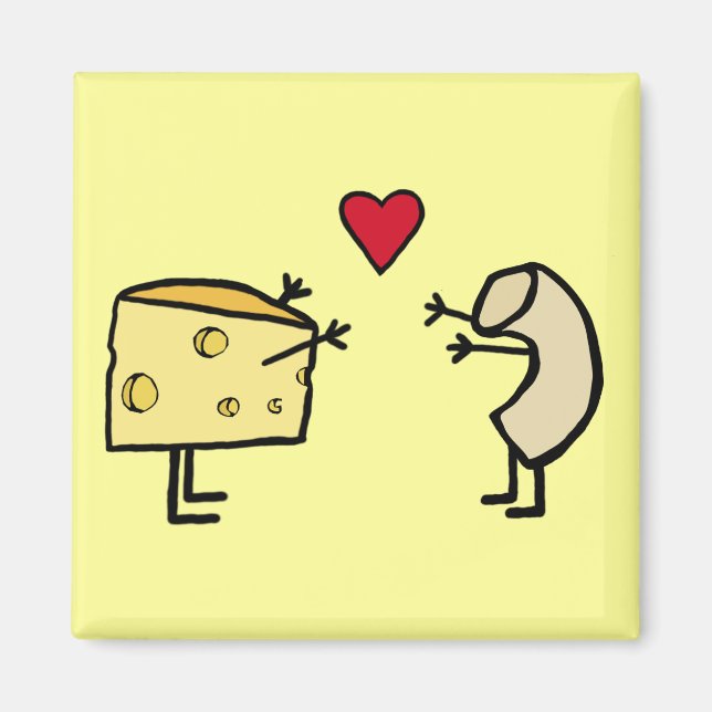 Makkaroni- und Käsemagnet Magnet (Vorne)