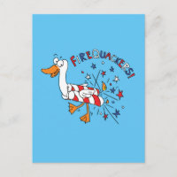 Makler 4. Juli Ente Postkarte