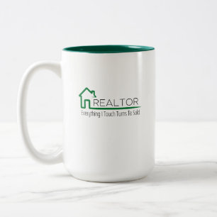 Makler - Alles, was ich berühre, wird zu Verkauft Zweifarbige Tasse