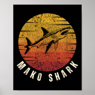 Mako-Hai Tiefsee-Angeln Ozean Mako-Hai  Poster