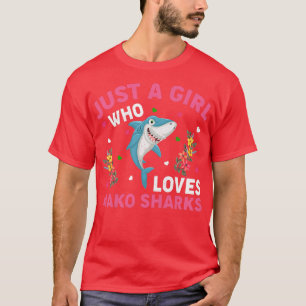 Mako Shark Fish Lover Nur ein Mädchen, das Mako S T-Shirt