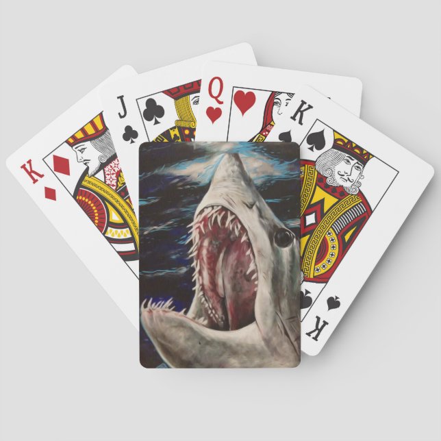 Mako Shark Painting Cards Spielkarten (Rückseite)