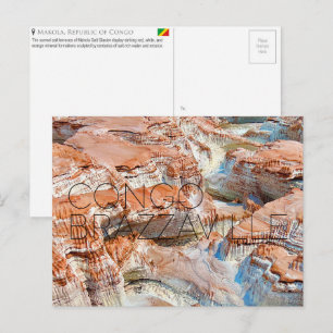 Makola-Salzglacier, Republik Kongo Reise Postkarte