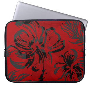 Makole Hibiskus Floral Hawaiian Neoprene Wetsuit Laptopschutzhülle