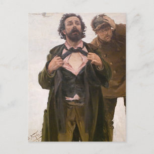 Makovsky- Studie zum 9. Januar 1905 über Wasiljews Postkarte
