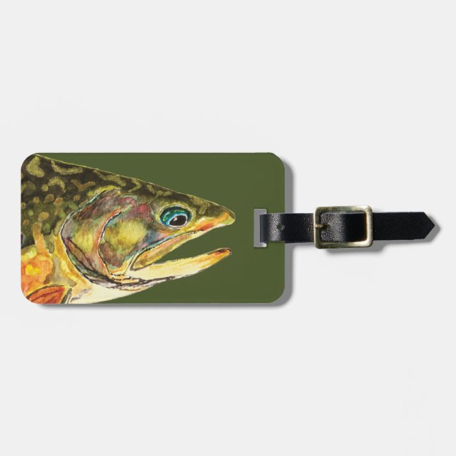 Makrelenfischerei Gepäckanhänger (Vorderseite horizontal)